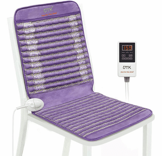 UTK Far Infrared Amethyst Healing Stone Heated Chair Seat Pad - My Cooling  Store
