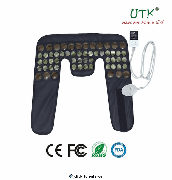 UTK Far Infrared Heating Pad - Natural Jade Heating Pad for Neck & Shoulder 21.5