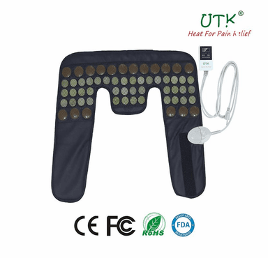 UTK Far Infrared Heating Pad - Natural Jade Heating Pad for Neck & Shoulder 21.5"x23.5"