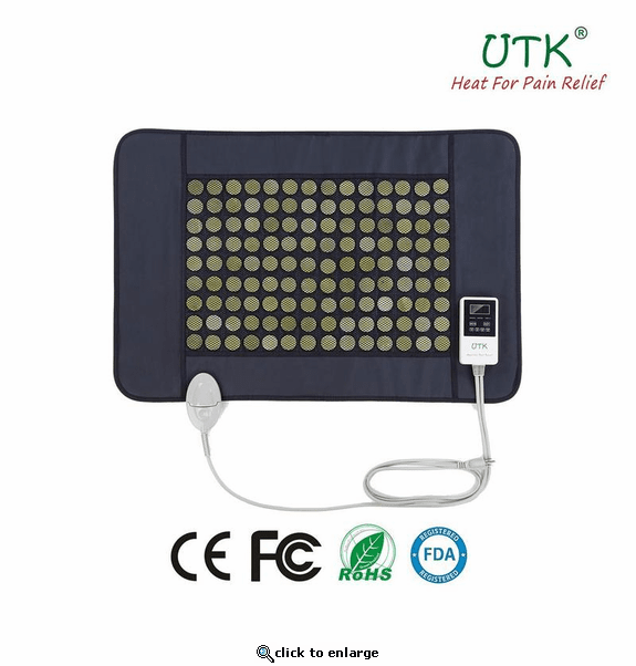 UTK Far Infrared Heating Pad - Natural Jade Pad for Chronic Back Pain Relief - Medium 21
