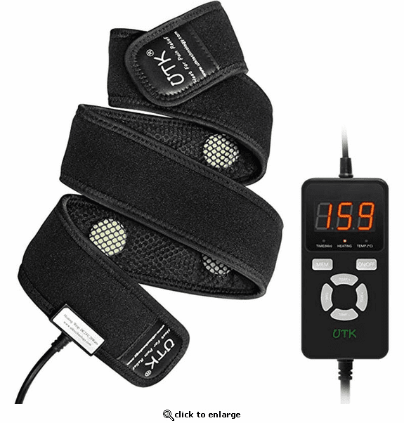 UTK Jade Far Infrared Heating Therapy Pad for Pain Relief for Wrist, Elbow, Leg, and Arm - 47 X 2.4