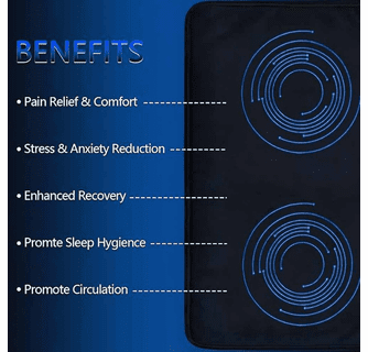 UTK Nalax BioPEMF Mat, Mimic Earth Magnetic Field Therapy - Black
