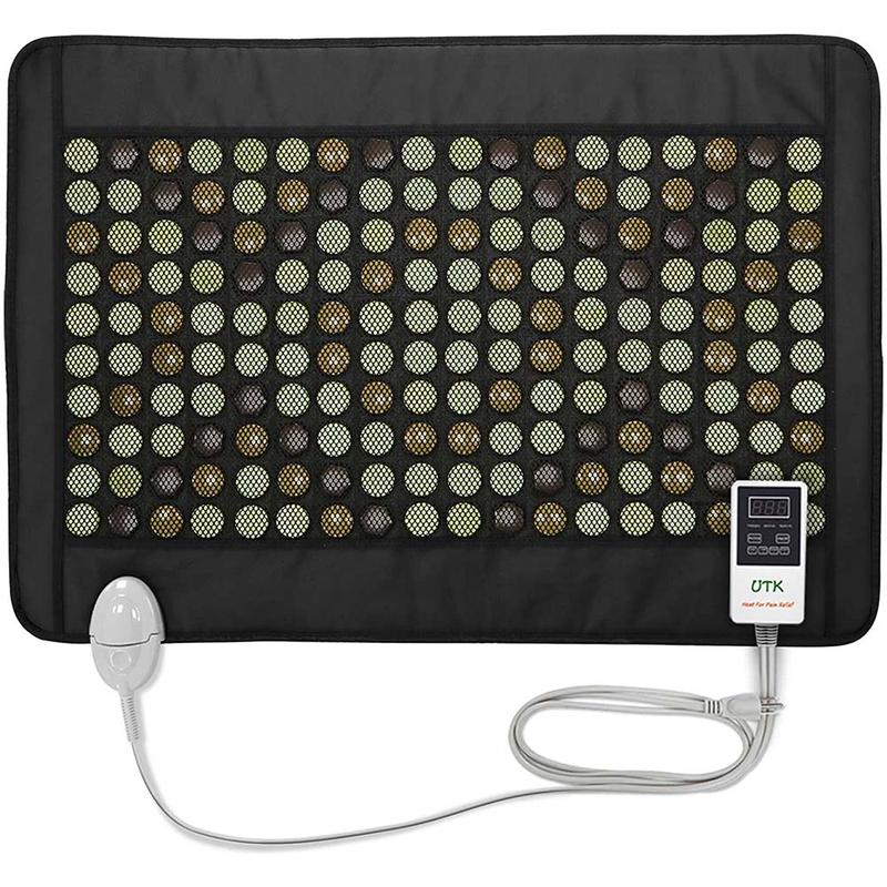 UTK Quantum Wave Infrared Heating Pad with 28 Stones, 44 Tourmaline Stones, 108 Natural