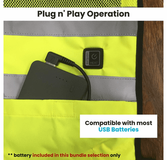 Venture Heat 5V 3 Speed Wearable Cooling Cooling Fan Vest