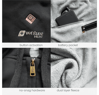 Venture Heat 7V Polar Fleece Battery Heated Hoodie