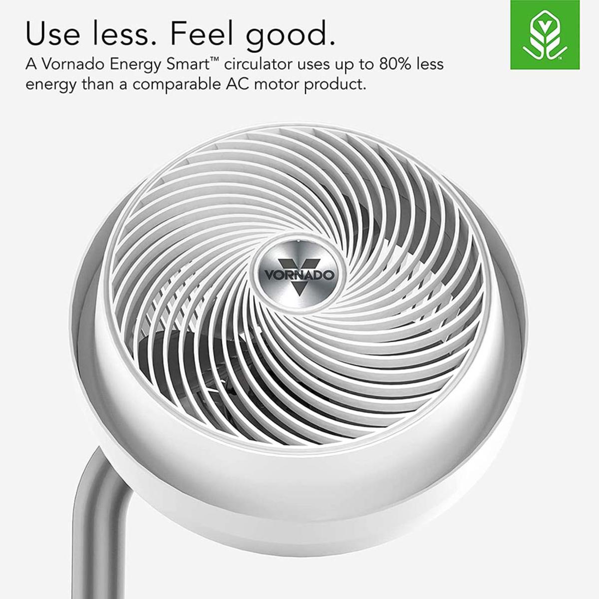 Vornado 693DC Polar Energy Smart Mid-Size Air Circulator Fan with Variable  Speed Control and Adjustable Height - White - My Cooling Store