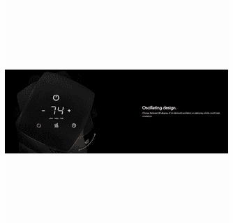 Vornado OSCTH1 Whole Room Oscillating Tower Heater - Black