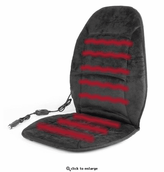 Wagan Deluxe Soft Velour Heated Seat Cushion