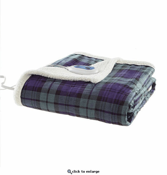 Woolrich Brewster Oversized Mink to Berber Heated Throw - 60