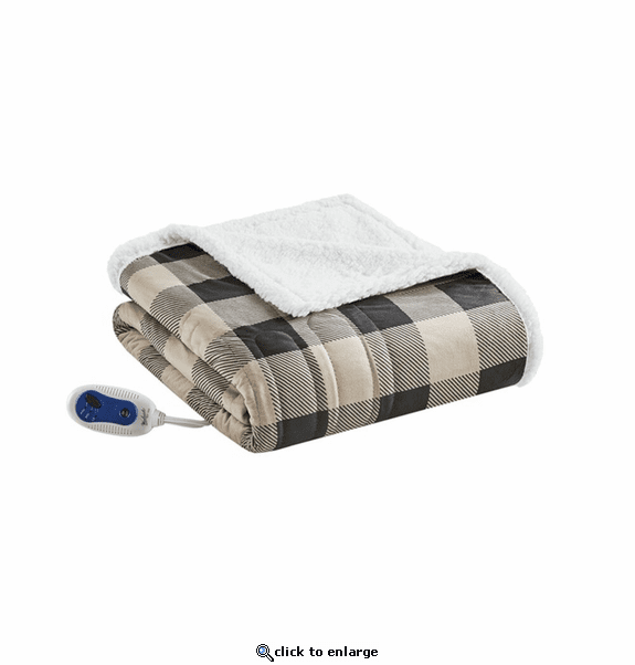 Woolrich Heated Linden Oversized Mink to Berber Throw - 60