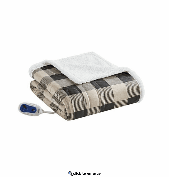 Woolrich Heated Linden Oversized Mink to Berber Throw - 60