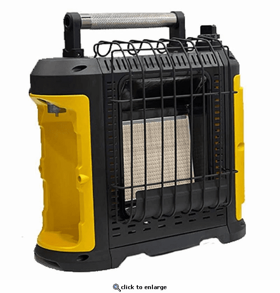 World Marketing 10,000 BTU Portable Propane Heater - Black/Yellow