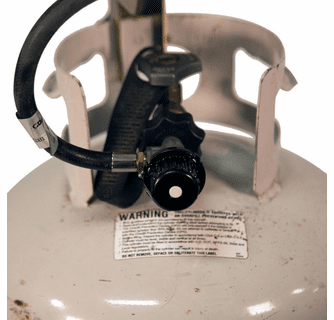 World Marketing 360 Propane(LP) Tank Top Heater with Safety Tip-Over - Match Ignition/Silver