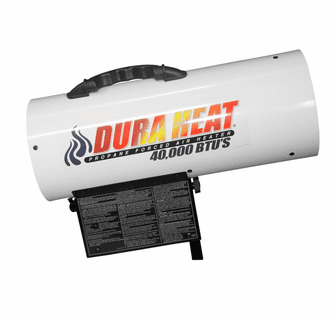 World Marketing 40,000 BTU Propane(LP) Forced Air Heater - Piezo Ignition/White