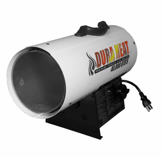 World Marketing 40,000 BTU Propane(LP) Forced Air Heater - Piezo Ignition/White