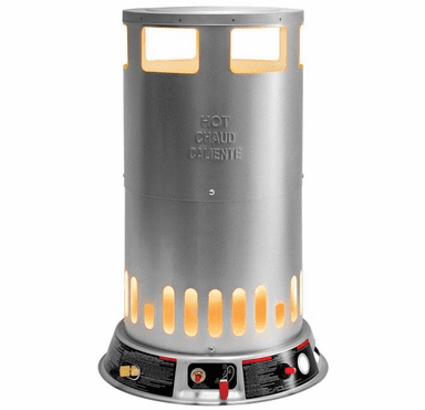 World Marketing 50-200,000 BTU Propane(LP) Convection Heater - Silver