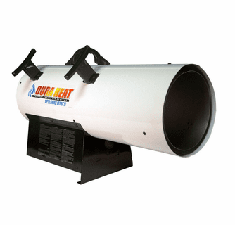 World Marketing 70K-125K BTU Propane(LP) Forced Air Heater - Continuous Ignition/White