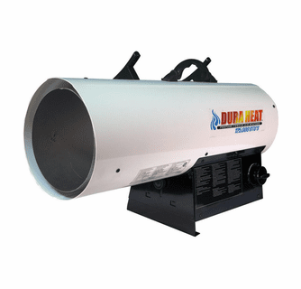 World Marketing 70K-125K BTU Propane(LP) Forced Air Heater - Continuous Ignition/White