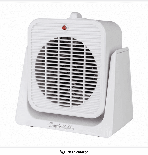 World Marketing Comfort Glow All Season Electric Fan and Heater - White