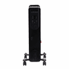 World Marketing Comfort Glow Electric Oil Filled Radiator Heater with 3 Power Settings - Black