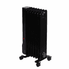 World Marketing Comfort Glow Electric Oil Filled Radiator Heater with 3 Power Settings - Black