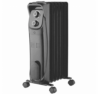 World Marketing Comfort Glow EOF280 7- Finned Oil Filled Radiant Space Heater - Black
