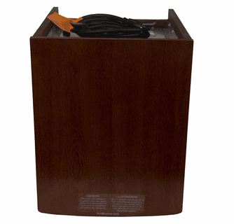 World Marketing Comfort Glow Infrared Electric Space Heater and Over Heat Protection - Chestnut