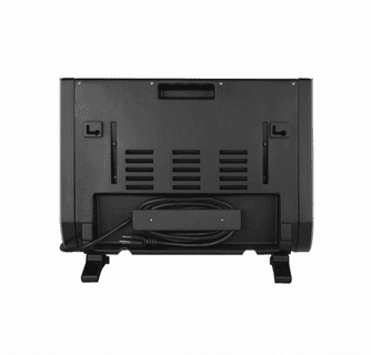 World Marketing Comfort Glow Infrared Quartz Electric Space Heater with Remote Control - Black