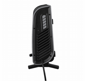 World Marketing Comfort Glow Infrared Quartz Electric Space Heater with Remote Control - Black