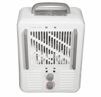 World Marketing Comfort Glow Milkhouse Style Electric Heater - White