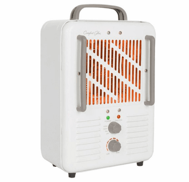 World Marketing Comfort Glow Milkhouse Style Electric Heater - White