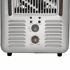World Marketing Comfort Glow Milkhouse Style Electric Heater with 3-prong Grounded Plug - White