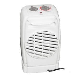 World Marketing Comfort Glow Oscillating Ceramic Heater - White