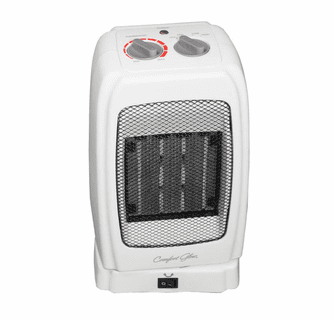 World Marketing Comfort Glow Oscillating Ceramic Heater - White