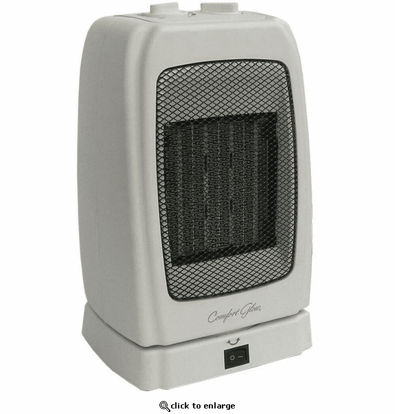 World Marketing Comfort Glow Oscillating Ceramic Heater - White