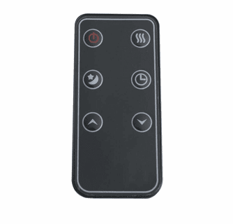 World Marketing Comfort Glow Portable Electric Infrared Quartz Heater with Remote - Black