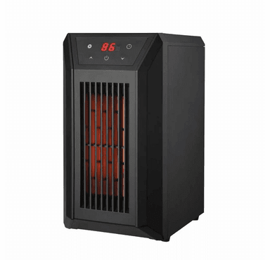 World Marketing Comfort Glow QDE1250 Tabletop Infrared Quartz Heater - Black