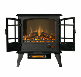 World Marketing Comfort Glow The Keystone Infrared Quartz Electric Stove - Black