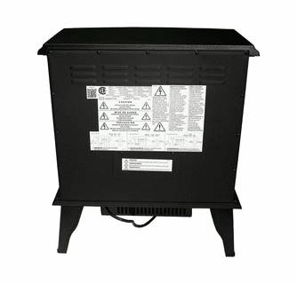 World Marketing Comfort Glow The Keystone Infrared Quartz Electric Stove - Black