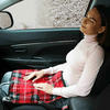 Zone Tech 12V Car Mini Heated Travel Blanklet Pad - Red Plaid