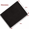 Zone Tech 12V Fireproof Car Heated Travel Blanket - Classic Black