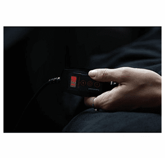 Zone Tech 12V Fireproof Car Heated Travel Blanket - Classic Black