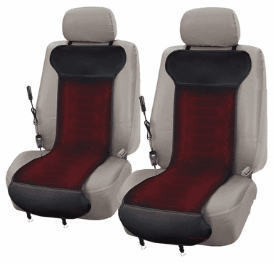 Zone Tech Car Travel Seat Cover Cushion - 2 Pack of Classic Black