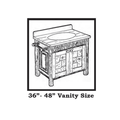 Old Hickory Old Faithful Vanity with Birch Accents