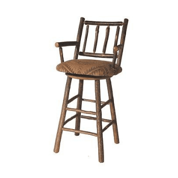 Old Hickory Swivel Bar Stool