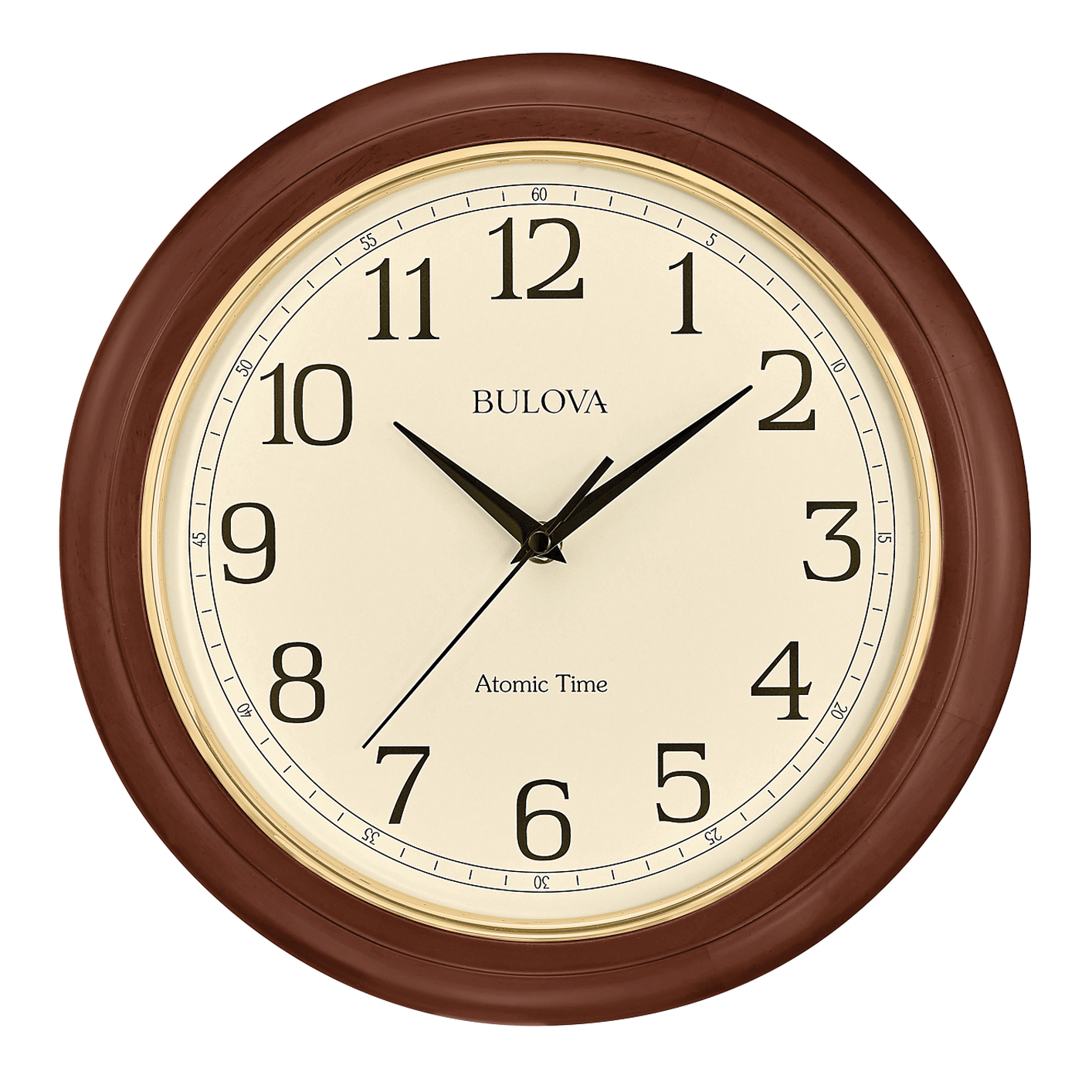Atomic Time 2 Radio Controlled Wall Clock by Bulova Under 100