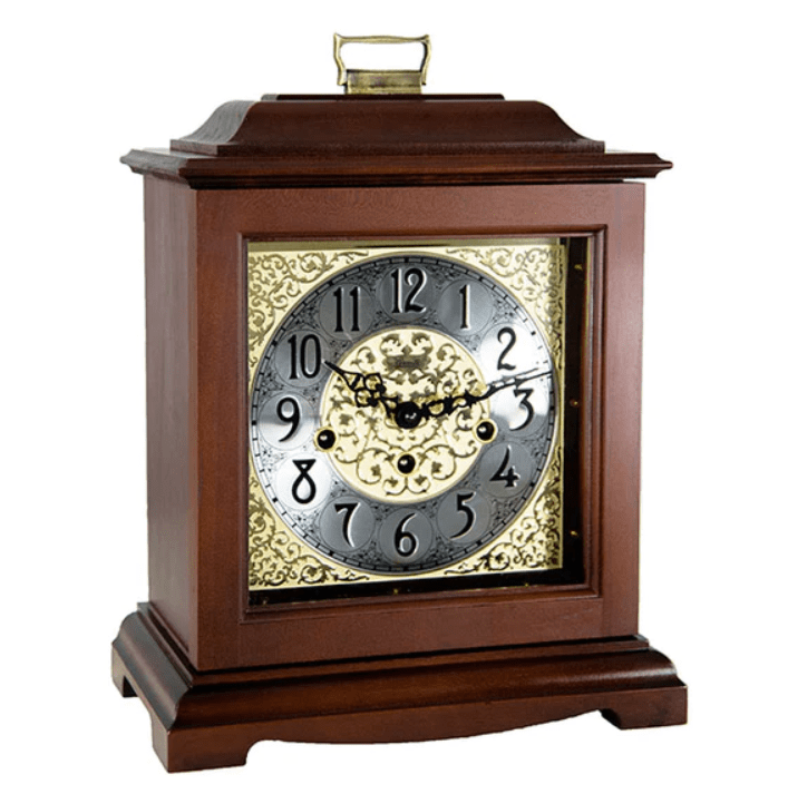 Austen Cherry Mechanical Keywound Mantel Clock by Hermle
