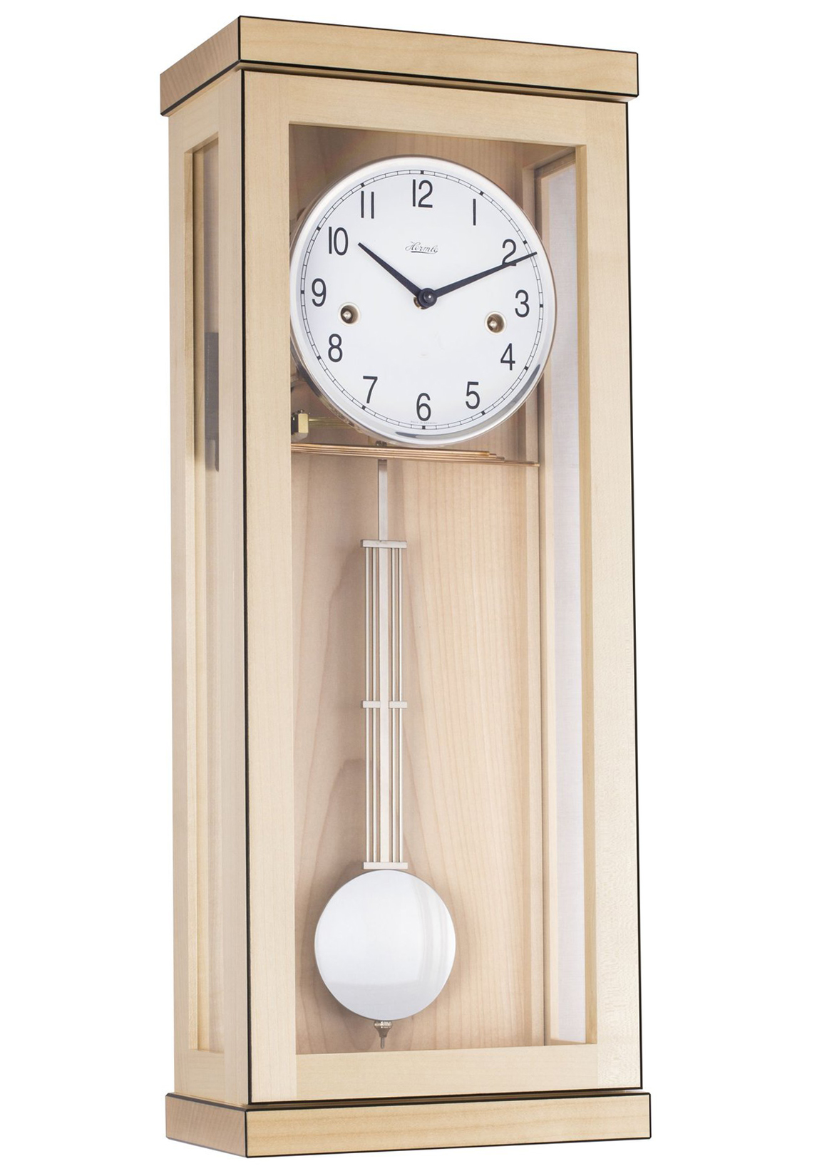 Carrington Maple Key Wound Wall Clock by Hermle 501 and up...