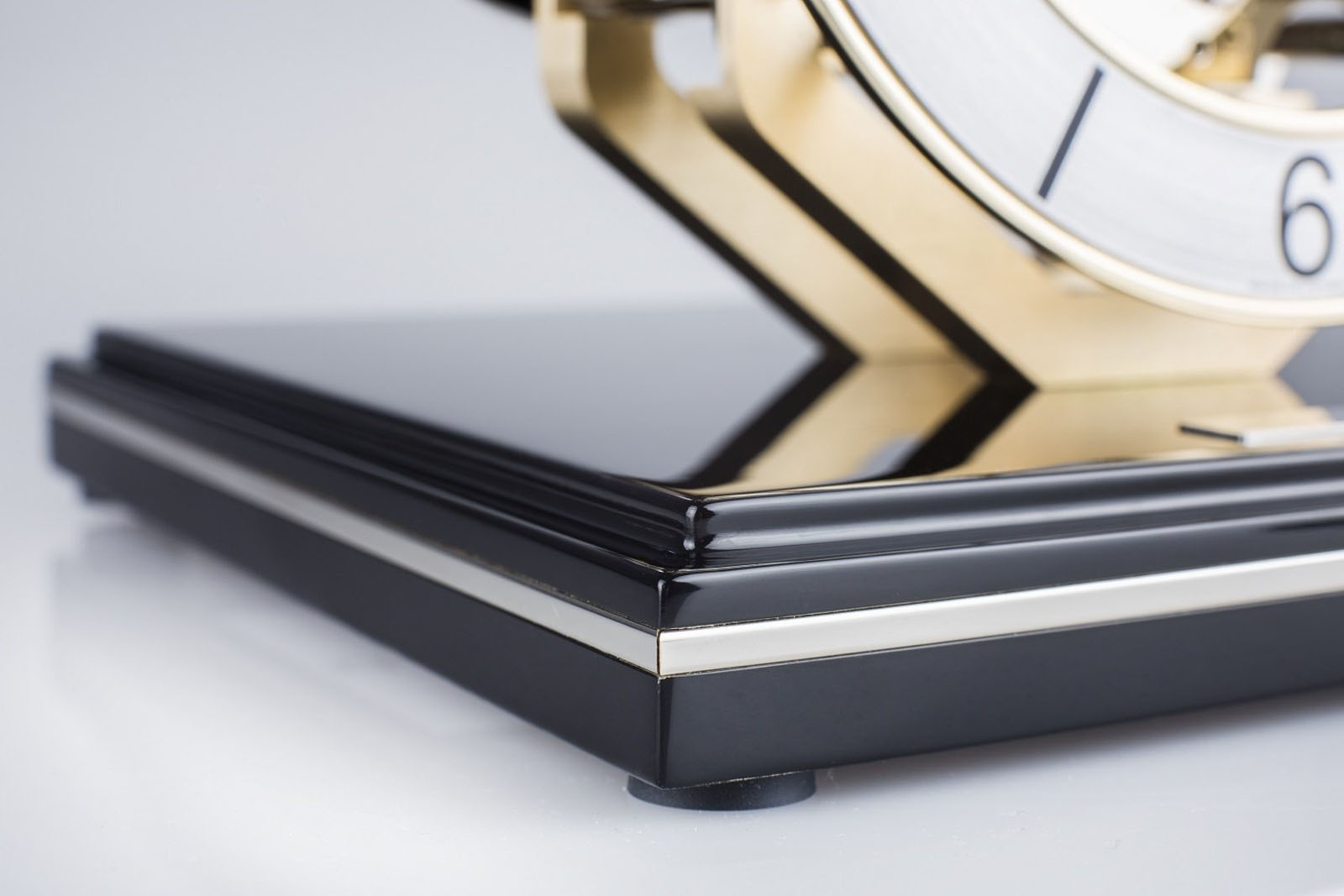 Clarke Black Key Wound Mantel Clock by Hermle Executive Gifts