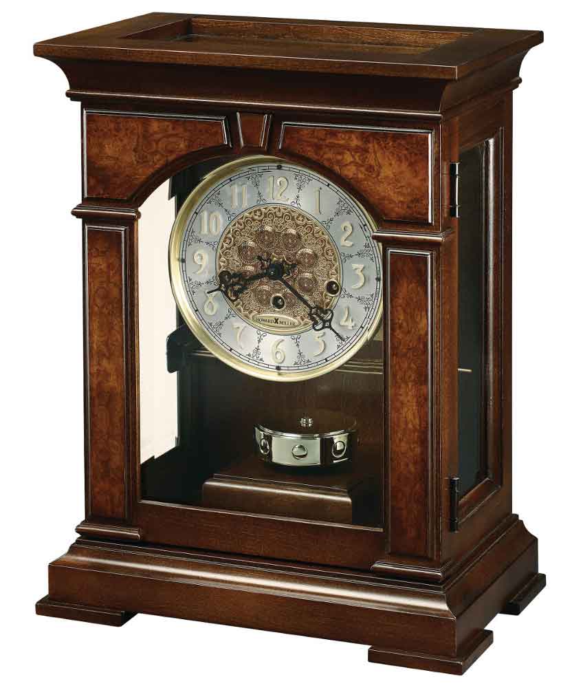 Emporia Key Wound Mantel Clock by Howard Miller 501 and up...